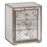 Natbord CHLOE Gylden Spejl Krystal Tr MDF 49 x 40 x 60 cm #1