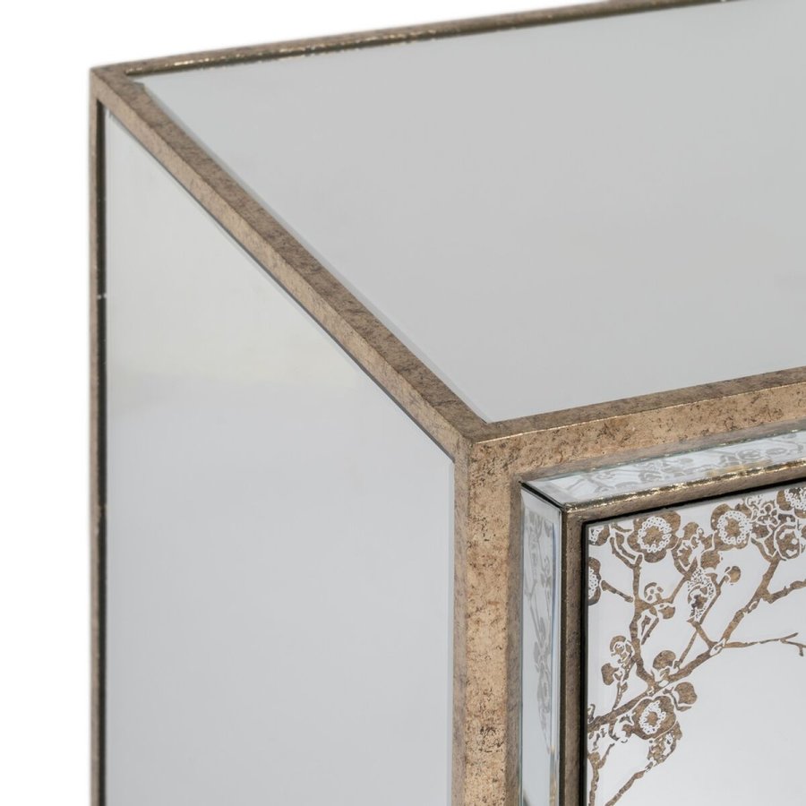 Natbord CHLOE Gylden Spejl Krystal Tr MDF 49 x 40 x 60 cm #13