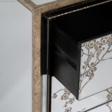 Natbord CHLOE Gylden Spejl Krystal Tr MDF 49 x 40 x 60 cm #17
