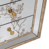 Natbord CHLOE Gylden Spejl Krystal Tr MDF 49 x 40 x 60 cm #25