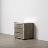 Natbord CHLOE Gylden Spejl Krystal Tr MDF 51 x 41 x 51 cm #5