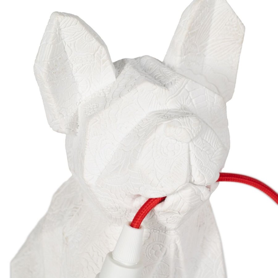 Bordlampe Hvid Rd Polyesterharpisk 60 W 220-240 V 18,5 x 13 x 26 cm #2