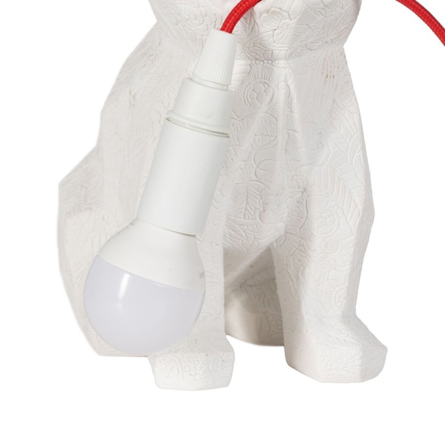 Bordlampe Hvid Rd Polyesterharpisk 60 W 220-240 V 18,5 x 13 x 26 cm #3