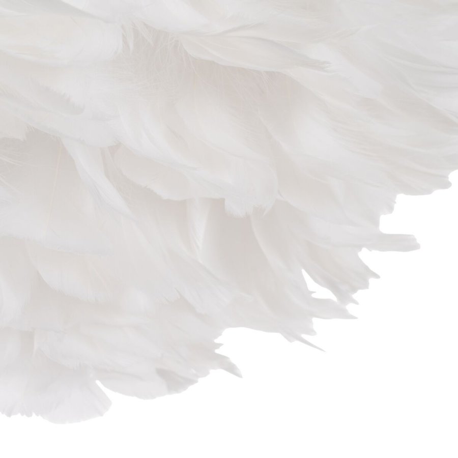 Gulvlampe Hvid Gylden Metal Fjer 60 W 220-240 V 68 x 40 x 175 cm #3