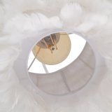 Gulvlampe Hvid Gylden Metal Fjer 60 W 220-240 V 68 x 40 x 175 cm #6