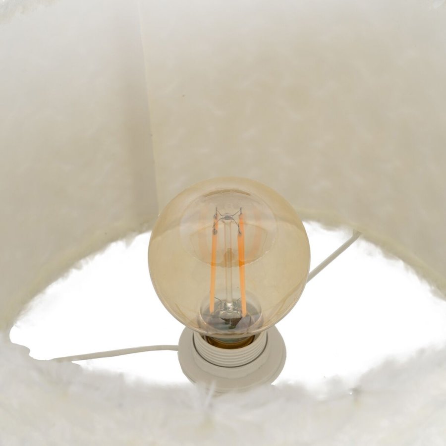 Bordlampe Hvid Gylden Metal Materiale 60 W 220-240 V 30 x 30 x 51 cm #5