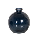 Vase Bl genbrugsglas 16 x 16 x 18 cm #1
