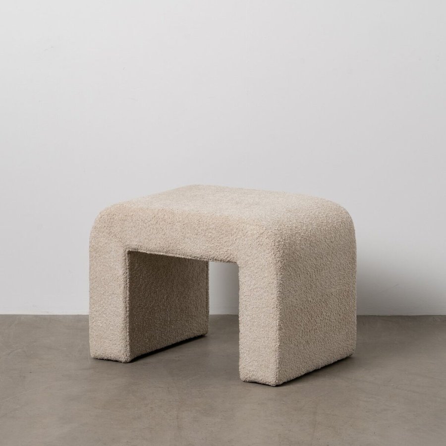 Puf Beige Polyester 67 X 48 X 47 CM #5