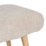 Stol Beige Natur Polyester Fyr 53 x 38 x 41 cm #13