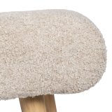 Stol Beige Natur Polyester Fyr 53 x 38 x 41 cm #17