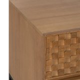Natbord MARIGNI Sort Natur Jern Asketr Tr MDF 51,5 x 42 x 56,5 cm #13