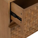 Natbord MARIGNI Sort Natur Jern Asketr Tr MDF 51,5 x 42 x 56,5 cm #17