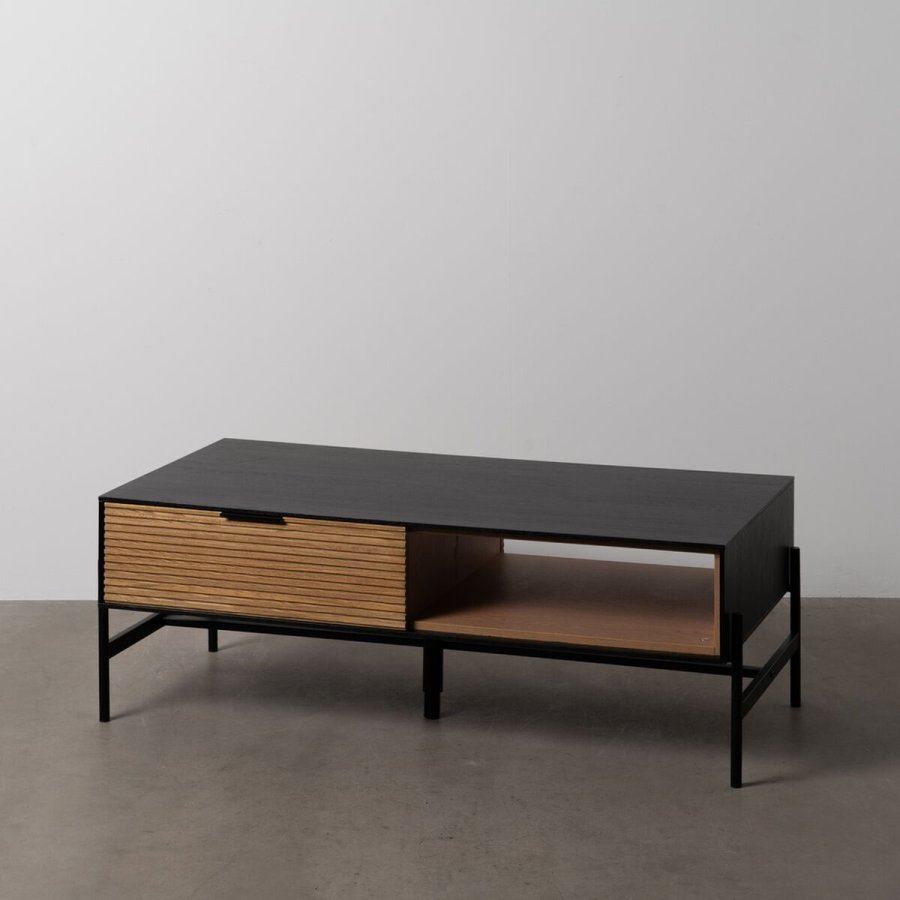 Sofabord ORLEANS Sort Natur Jern Tr MDF 124 x 60 x 43,5 cm #2