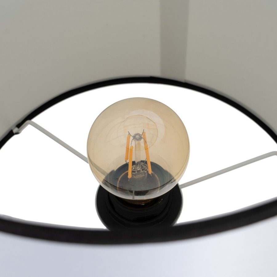 Bordlampe Hvid Sort Gylden Jern Materiale 40 W 25 x 25 x 74 cm #6