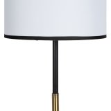 Gulvlampe Hvid Sort Gylden Jern Materiale 40 W 28 x 28 x 157 cm #3