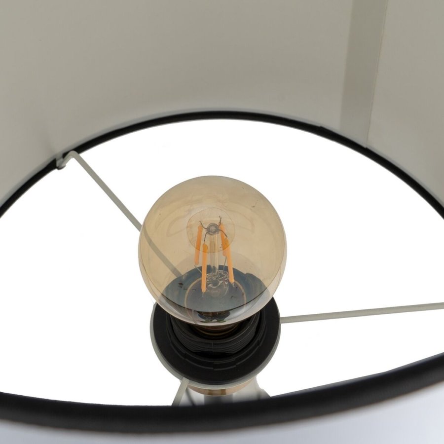 Gulvlampe Hvid Sort Gylden Jern Materiale 40 W 28 x 28 x 157 cm #5