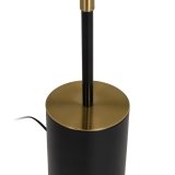 Gulvlampe Hvid Sort Gylden Jern Materiale 40 W 28 x 28 x 157 cm #6