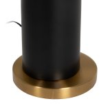 Gulvlampe Hvid Sort Gylden Jern Materiale 40 W 28 x 28 x 157 cm #7