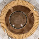 Laantarn Beige Natur Bambus Krystal 25 x 25 x 45 cm #6