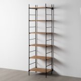 Hylder Sort Beige Jern Gran 64 x 44 x 220 cm #2