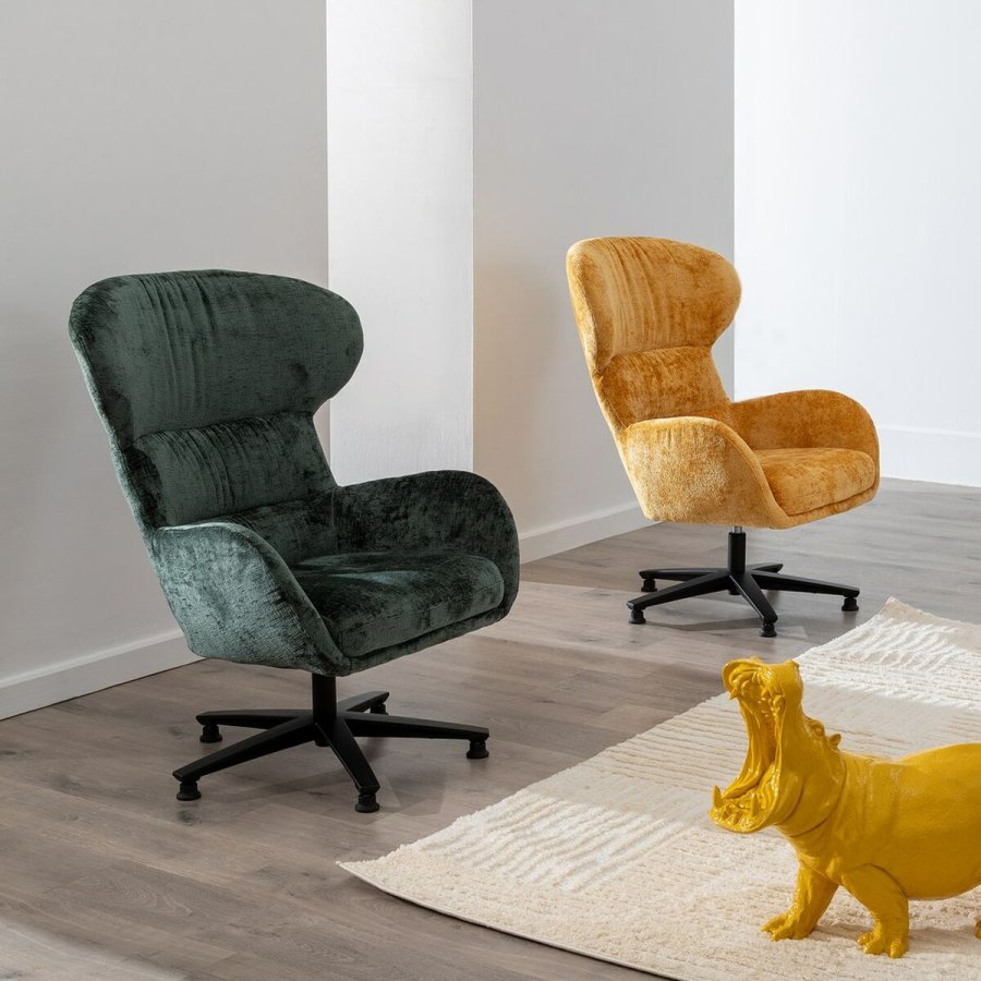 Lnestol Sort Sennep 78 x 84,5 x 104,5 cm #3