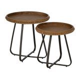 Sofabord Sort Natur 52 x 52 x 54,5 cm #3