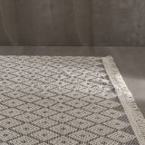 Tppe Hvid Sort 200 x 300 x 1 cm #25