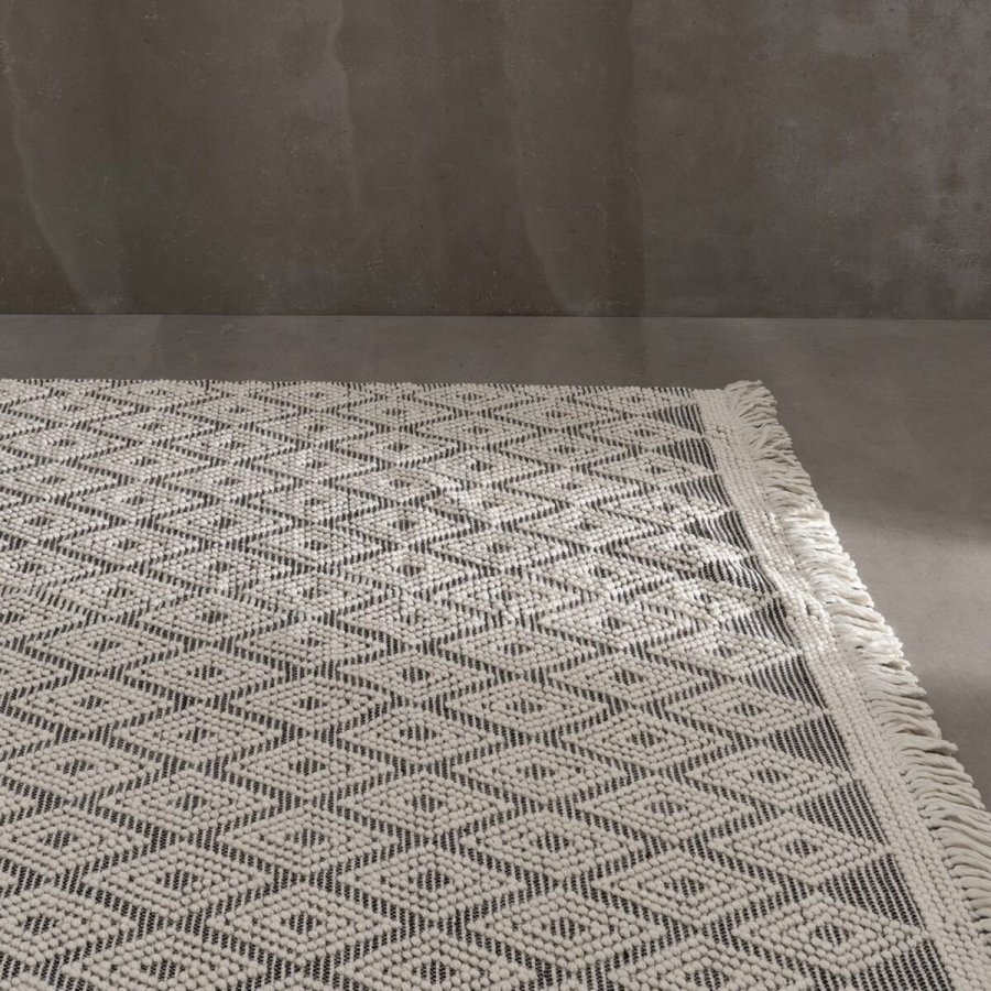 Tppe Hvid Sort 200 x 300 x 1 cm #25