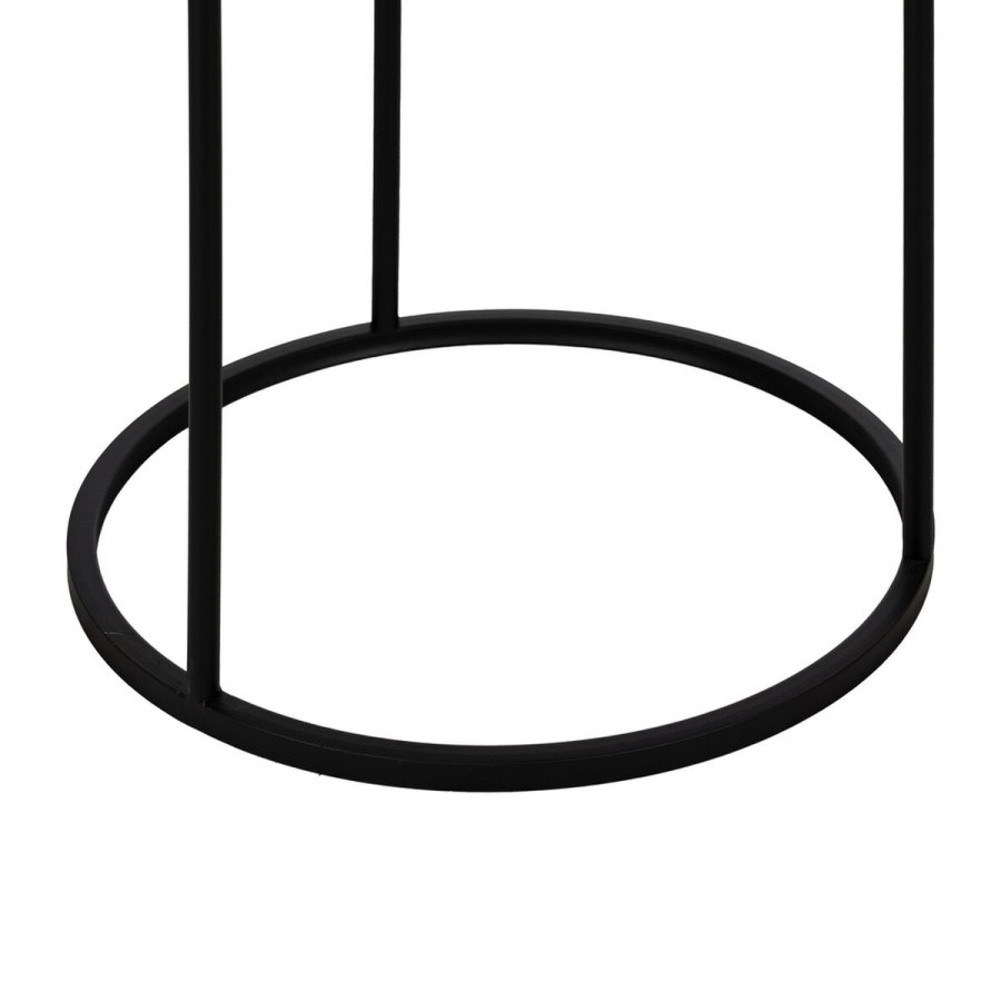 St med 2 borde Sort 46 x 46 x 60 cm (2 enheder) #7