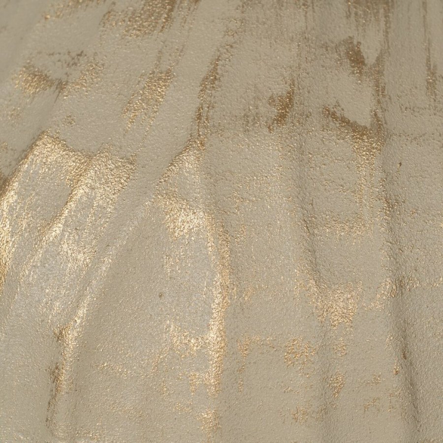 Vase Beige Gylden Jern 25 x 25 x 25 cm #5