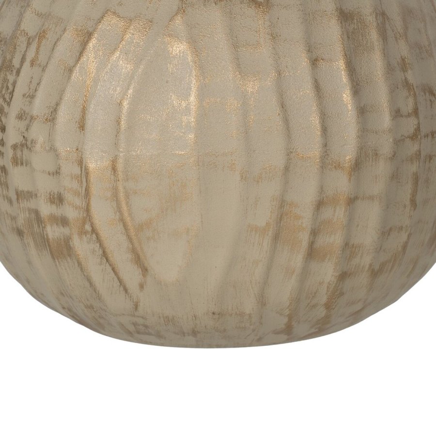 Vase Beige Gylden Jern 25 x 25 x 25 cm #6