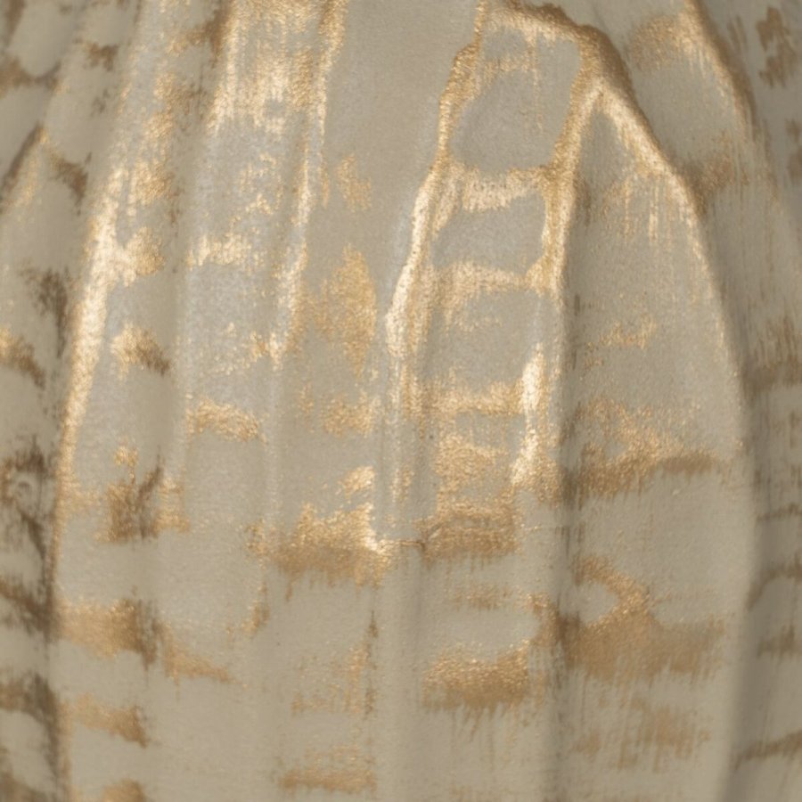 Vase Beige Gylden Jern 16 x 16 x 30 cm #5