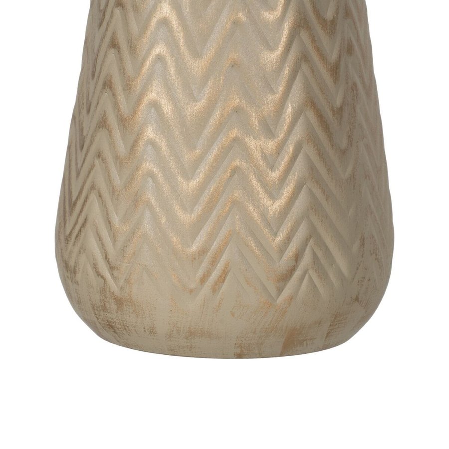 Vase Beige Gylden Jern 21 x 21 x 34 cm #6