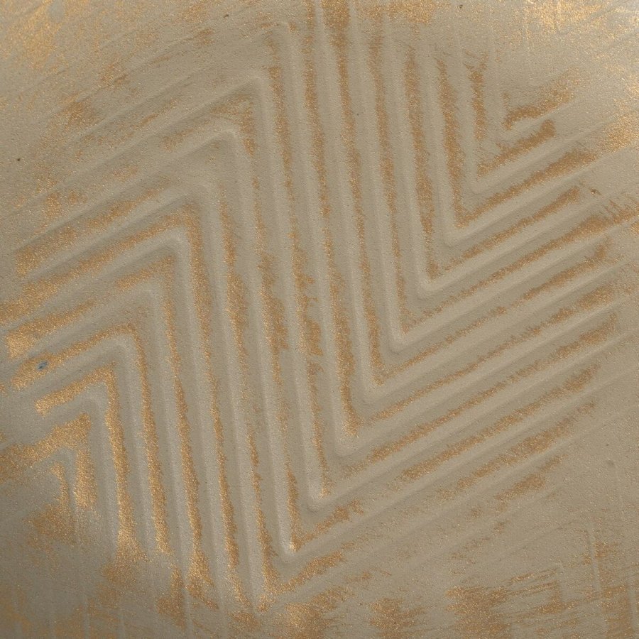 Borddekoration Beige Gylden Jern 37 x 37 x 8 cm #3