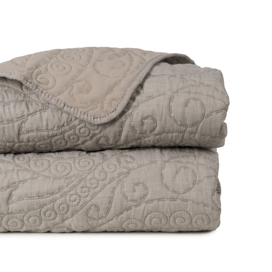 Sengetppe (vattppe) Taupe 240 x 1 x 260 cm #1