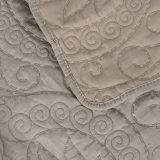 Sengetppe (vattppe) Taupe 240 x 1 x 260 cm #5
