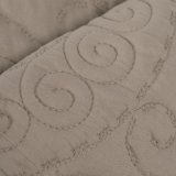 Sengetppe (vattppe) Taupe 240 x 1 x 260 cm #13