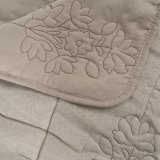 Sengetppe (vattppe) Taupe 240 x 1 x 260 cm #5