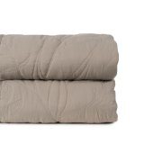 Sengetppe (vattppe) Taupe 180 x 1 x 260 cm #1