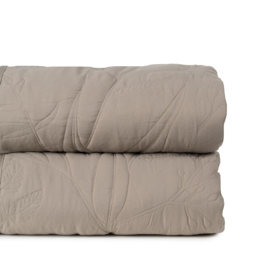 Sengetppe (vattppe) Taupe 180 x 1 x 260 cm #1