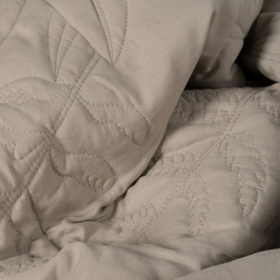 Sengetppe (vattppe) Taupe 180 x 1 x 260 cm #9