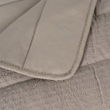 Sengetppe (vattppe) Taupe 240 x 1 x 260 cm #5