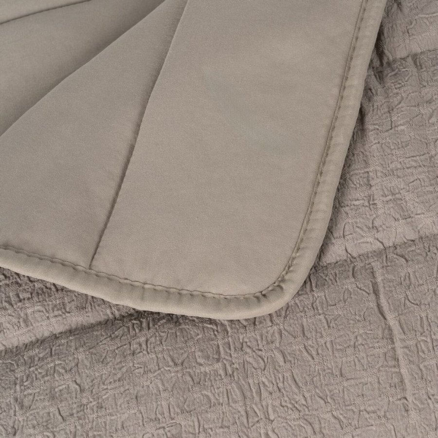 Sengetppe (vattppe) Taupe 240 x 1 x 260 cm #5