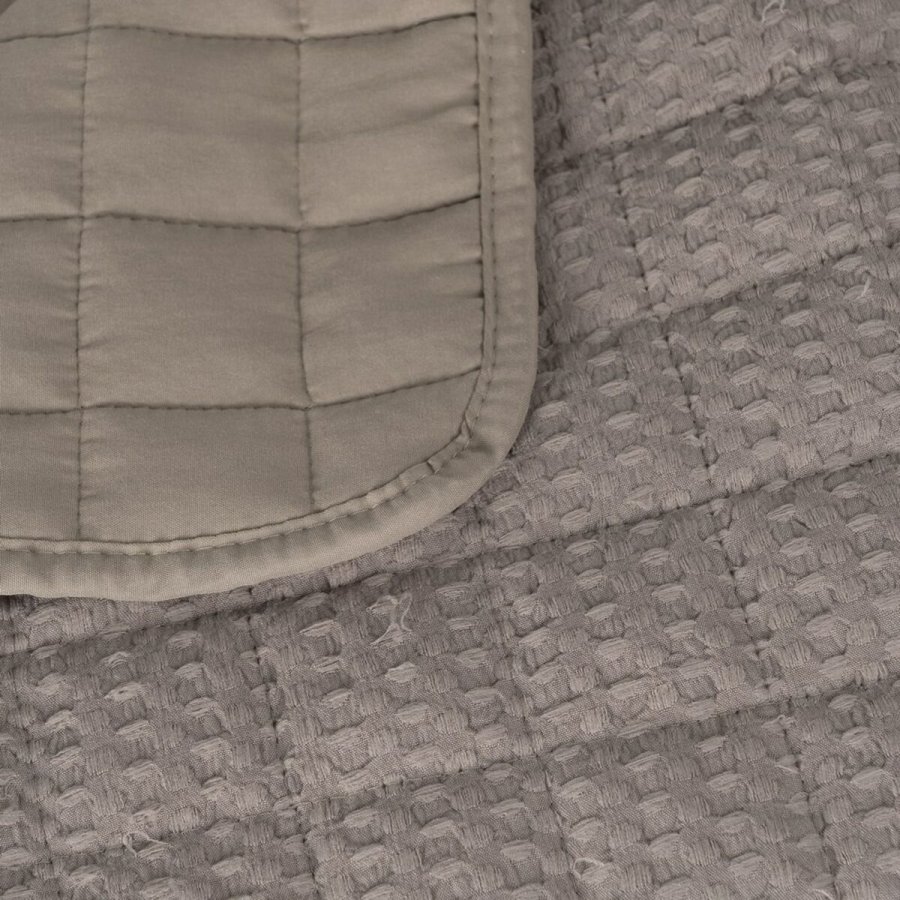 Sengetppe (vattppe) Taupe 240 x 1 x 260 cm #5