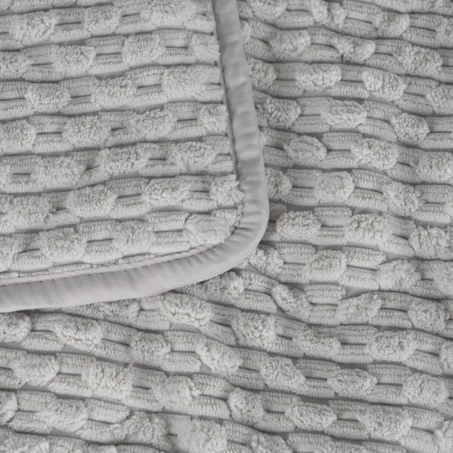 Sengetppe (vattppe) Lysegr 270 x 1 x 260 cm #5