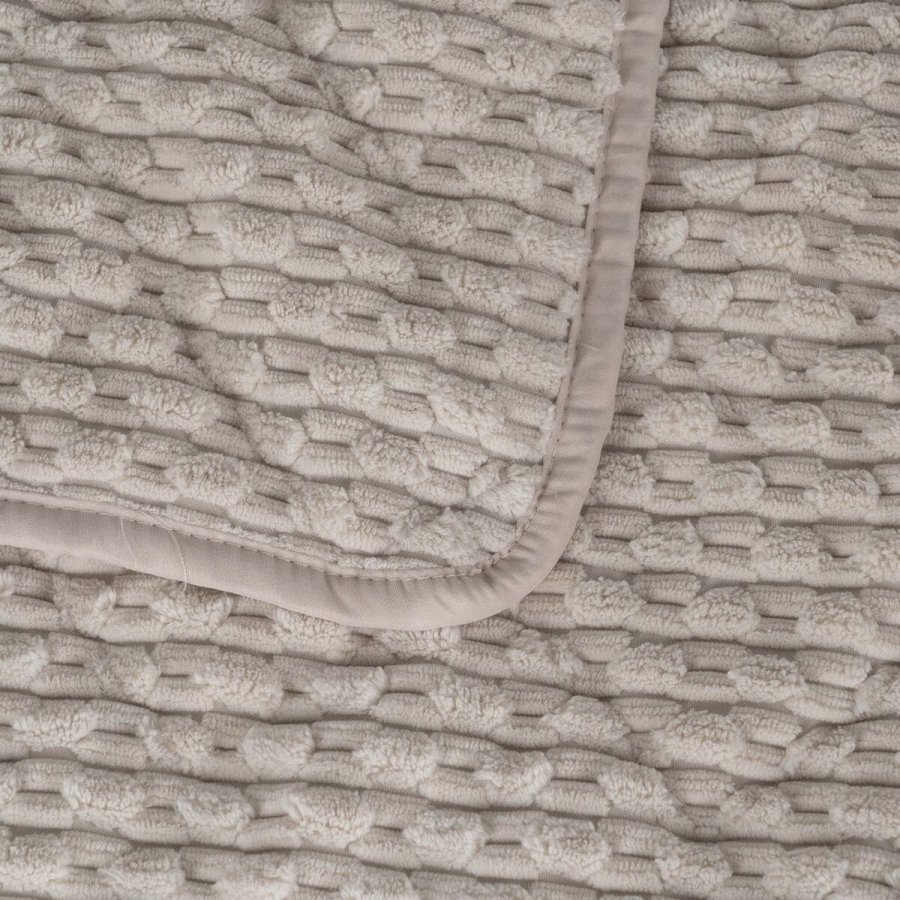 Sengetppe (vattppe) Beige 270 x 1 x 260 cm #5