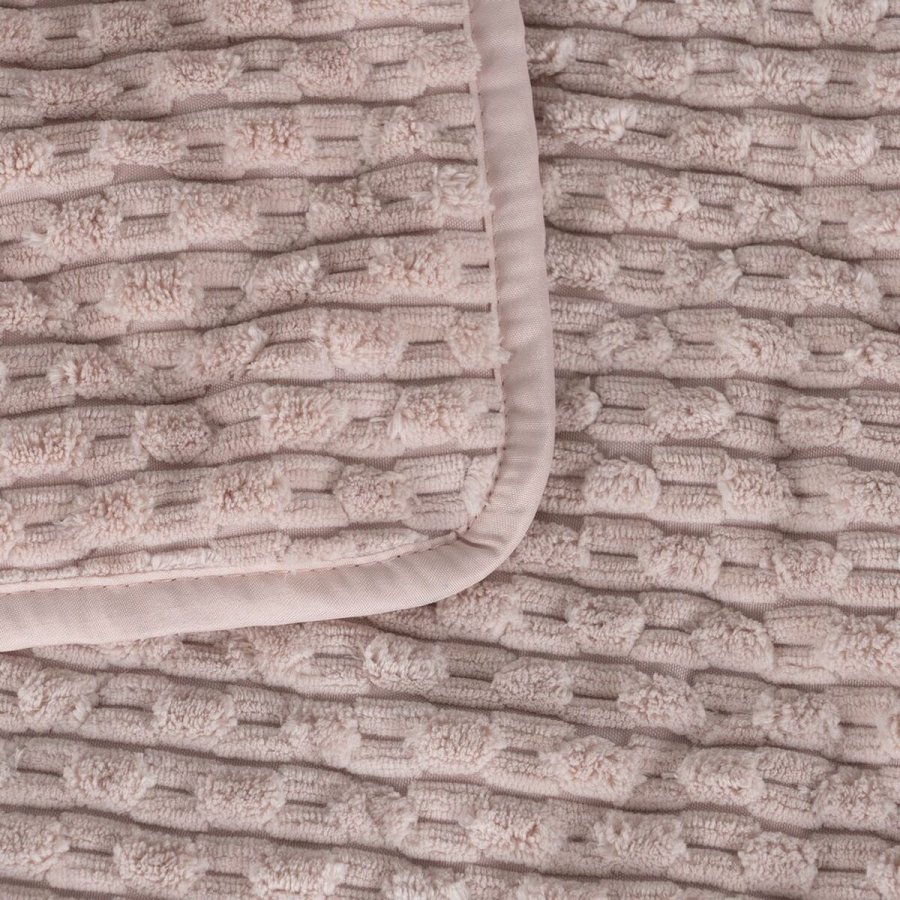 Sengetppe (vattppe) Pink 270 x 1 x 260 cm #5