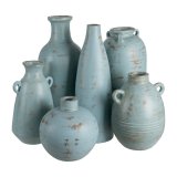 Vase Turkisbl Terrakotta 23 x 25 x 64 cm #2