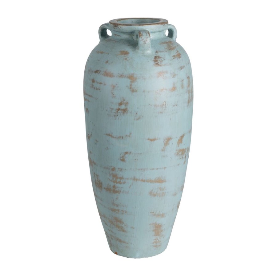 Vase Turkisbl Terrakotta 26 x 28 x 60 cm #1