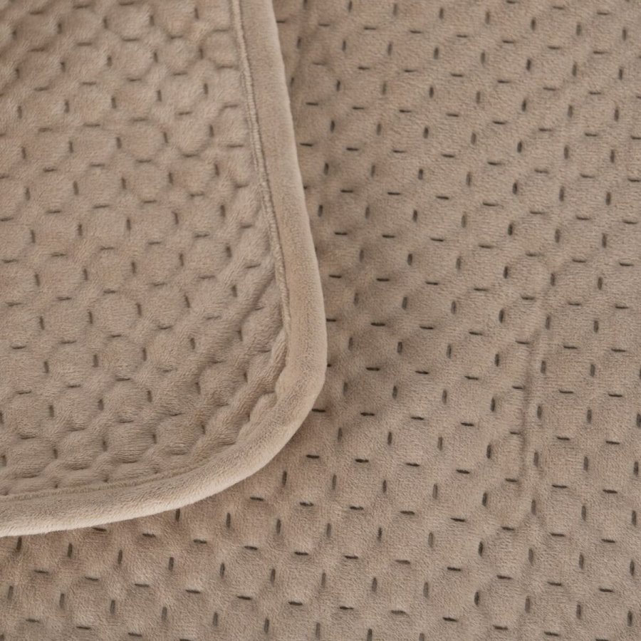 Sengetppe (vattppe) Beige 240 x 260 x 1 cm #5